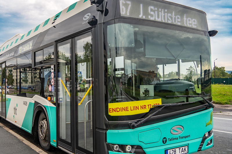 Foto bussist number 67.