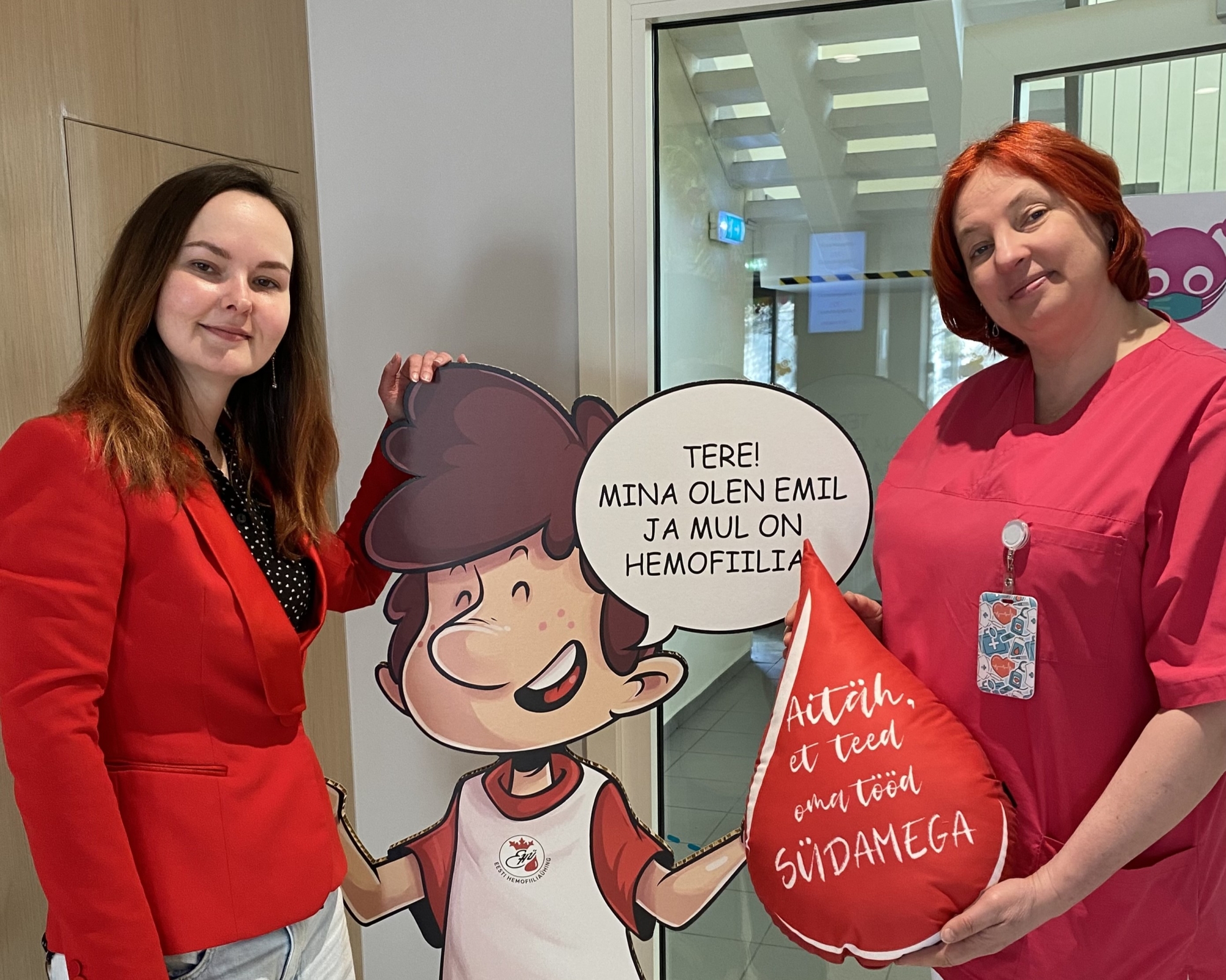 Hemofiiliapäeval Gertu ja Kadri Saks