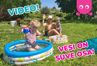 Vesi on suve osa taust
